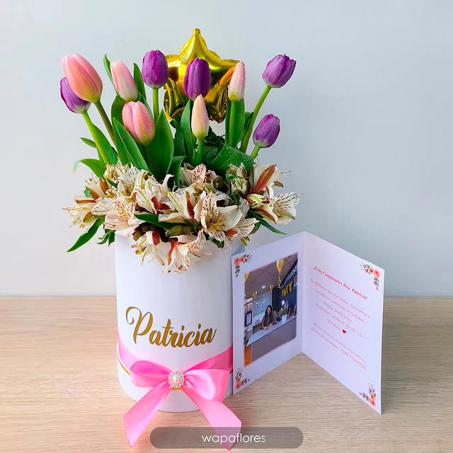 BOX 10 TULIPANES ROSALILA