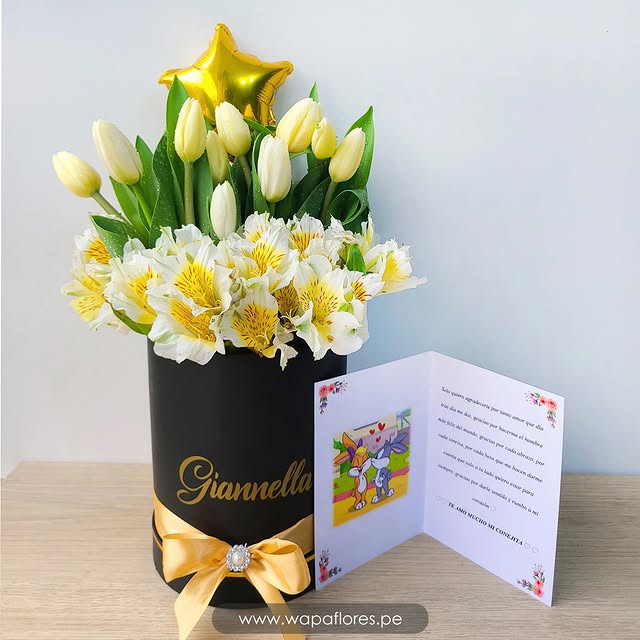 BOX 10 TULIPANES BLANCOS